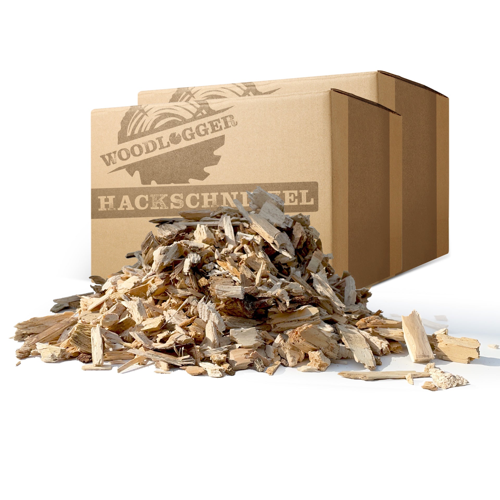 Hackschnitzel im 100 L Karton