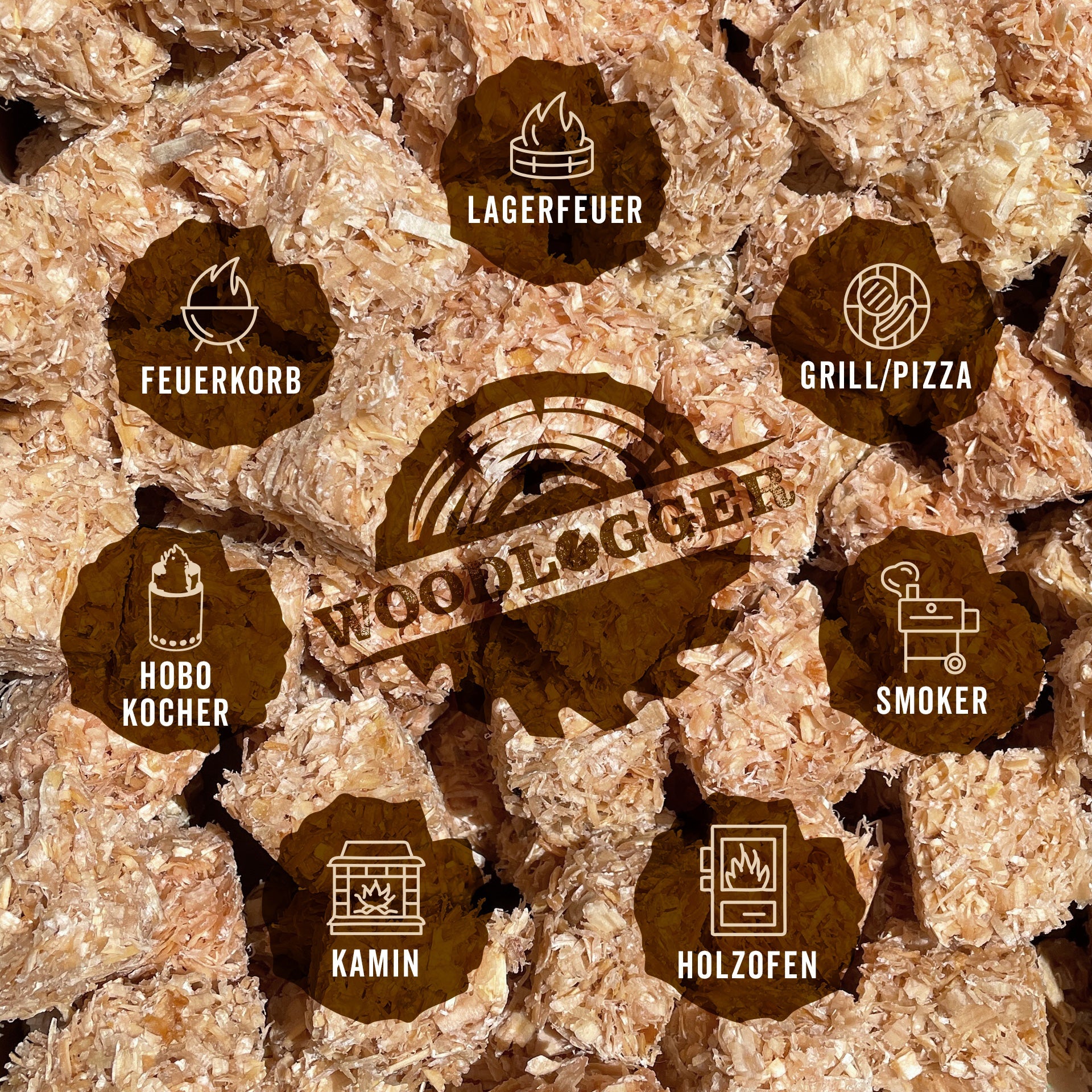 Anzünder Sägespäne